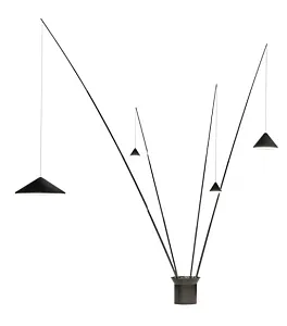 Floor Lamp North black 5625 Push Dimming