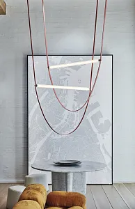 Pendant Lamp WIRELINE double pink