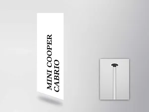 MINI COOPER CABRIO Letter flag (vertical)