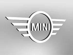 MINI logo size E3 wall mounted, illuminated