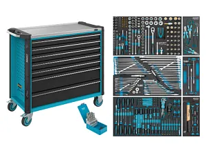 Tool trolley with assortment of 352 pcs