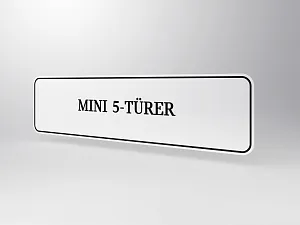 Typenschild MINI 5 TÜRER