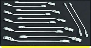 Ratchet ring spanners OPEN-RATCH&nbsp;&nbsp;TCS 17/12