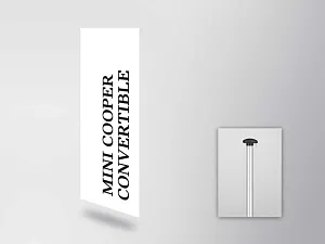 MINI COOPER CONVERTIBLE Letter flag (vertical)