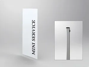 MINI SERVICE flag (vertical) (80512450447)