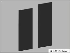 Rear panel (2-piece, per cabinet)