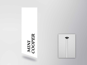 MINI COOPER Letter flag (vertical)