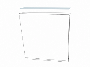 Film retrofit kit for Multifunctional Counter / Bar Counter Front element straight counter 800mm