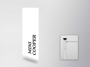 MINI COOPER Letter flag (horizontal)