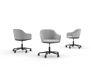 Visitor Chair SOFTSHELL for hard floor 