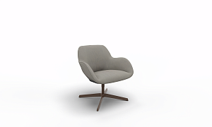 Sheru swivel armchair in Steelcut Trio 253