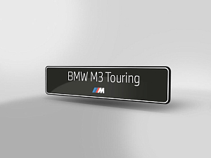 BMW M3 Touring Model Plate 