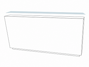 Film retrofit kit for Multifunctional Counter / Bar Counter Front element straight counter 2400mm