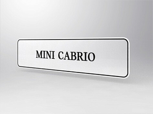 Model Plate MINI CABRIO