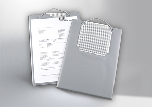 Job order pockets, grey, DIN A4 (1 set =10 pcs.) (81340415448)