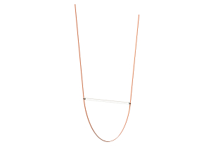 Pendant lamp WIRELINE single pink