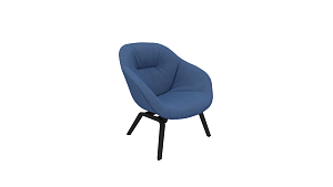 Lounge chair AAL 83 soft 746 blue