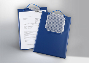 Job order pockets, blue, DIN A4 (1 set =10 pcs.) (81730413704)