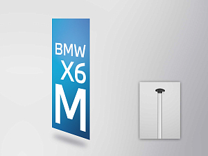 BMW X6 M flag (vertical)