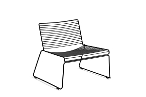 Lounge chair HEE - black