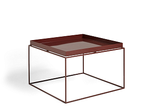 Side table TRAY 60 x 60 cm high gloss chocolate