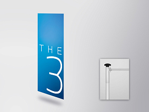 BMW THE 3 flag (horizontal) (80515A49898)