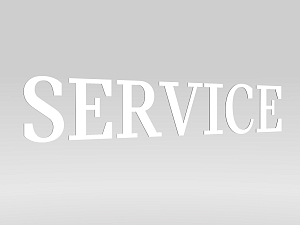 MINI Lettering “SERVICE”, not illuminated, E0+