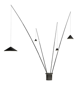 Floor Lamp North black 5625 Push Dimming