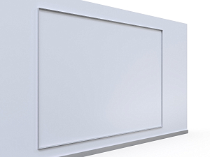 Aluminum frame for wall communication unilluminated 360x240 cm