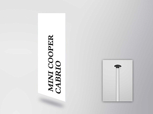 MINI COOPER CABRIO Letter flag (vertical)