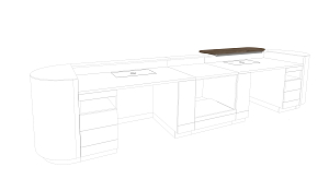Multifunctional Counter top 1600mm wood