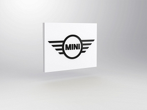 MINI brand module M3 wallmounted<br />
B 1200 x H 900 mm