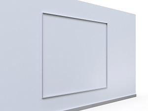 Aluminum frame for wall communication unilluminated 250x200 cm