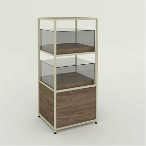 BMW showcase module with two glass cabinets