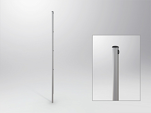 Flag pole, aluminium