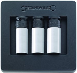 1/2" Socket set, long 1/2" 3pcs