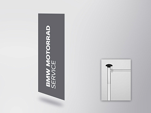 BMW Motorrad Service flag (horizontal) (80515A49753)
