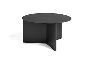 Beistelltisch SLIT Metall Ø65 x H35,5 cm schwarz