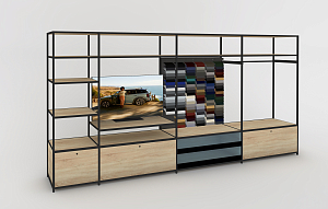 MINI shelf Sales straight version freestanding 600 mm