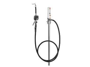 Oil pump set with pressure hose and nozzle