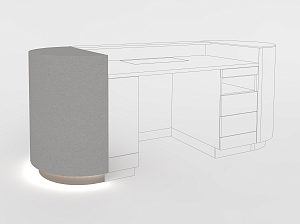 Multifunctional Counter / Bar Counter End element left