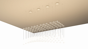 Ceiling sculpture lamp Algorithm white Dali Dimming