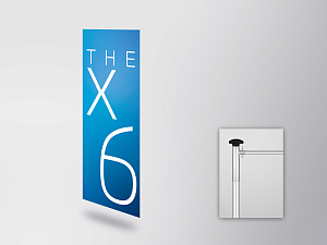 BMW THE X6 flag (horizontal) (80515A497A0)