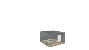 BMW Glass display 600mm cabinet for shelf