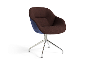 Chair ABOUT A CHAIR AAC 121 SOFT DUO RED/BROWN MOTTLED & DARK BLUE