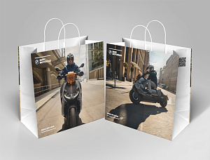 BMW Motorcycle paper carrier bag 440 