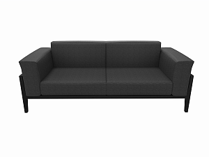 Sofa ELM 2,5-seater black