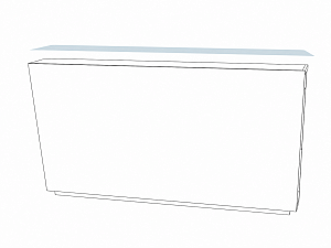 Film retrofit kit for Multifunctional Counter / Bar Counter Front element straight counter 1600mm