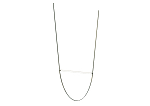 Pendant lamp WIRELINE single green