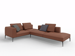 Sofa combination JAAN LIVING cognac